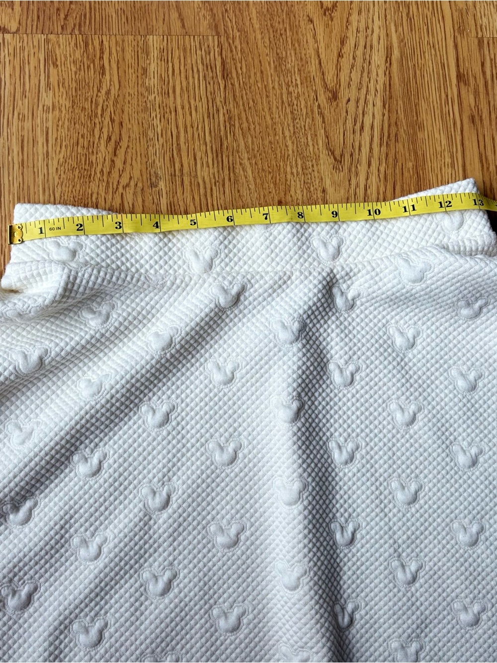 Disney Lauren Conrad cream Mickey Mouse puff print twirl a line skirt sz S - Picture 5 of 7
